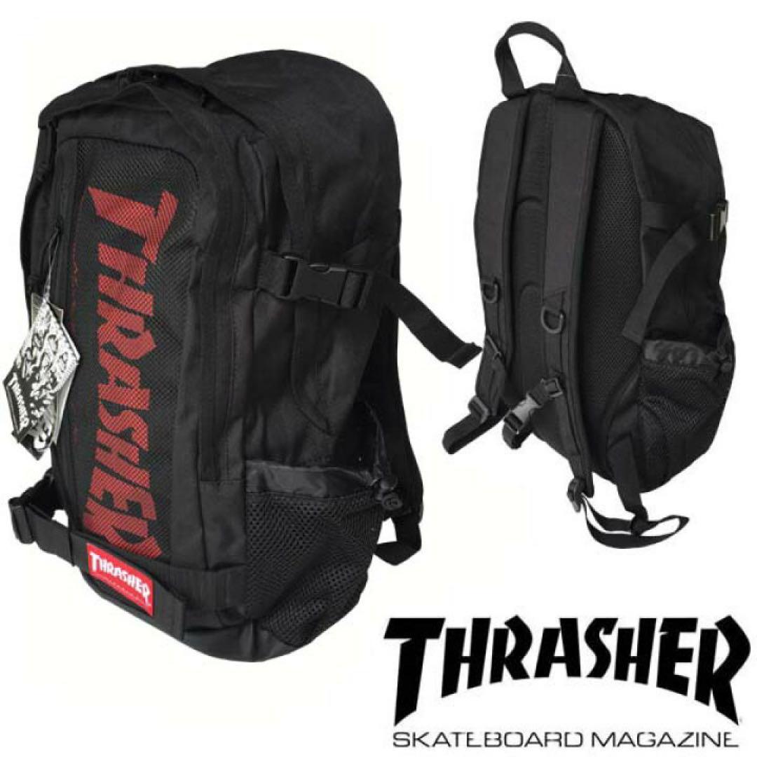 THRASHER バック パック リュック 赤 黒