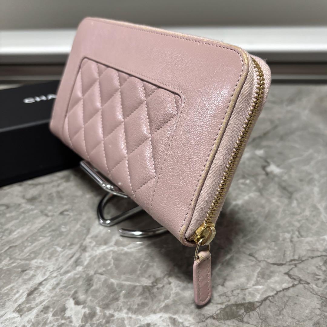 CHANEL シャネル マドモアゼル ラムスキン 長財布 ピンク CHANEL シャネル 長財布 マドモアゼル ラムスキン レザー ピンク