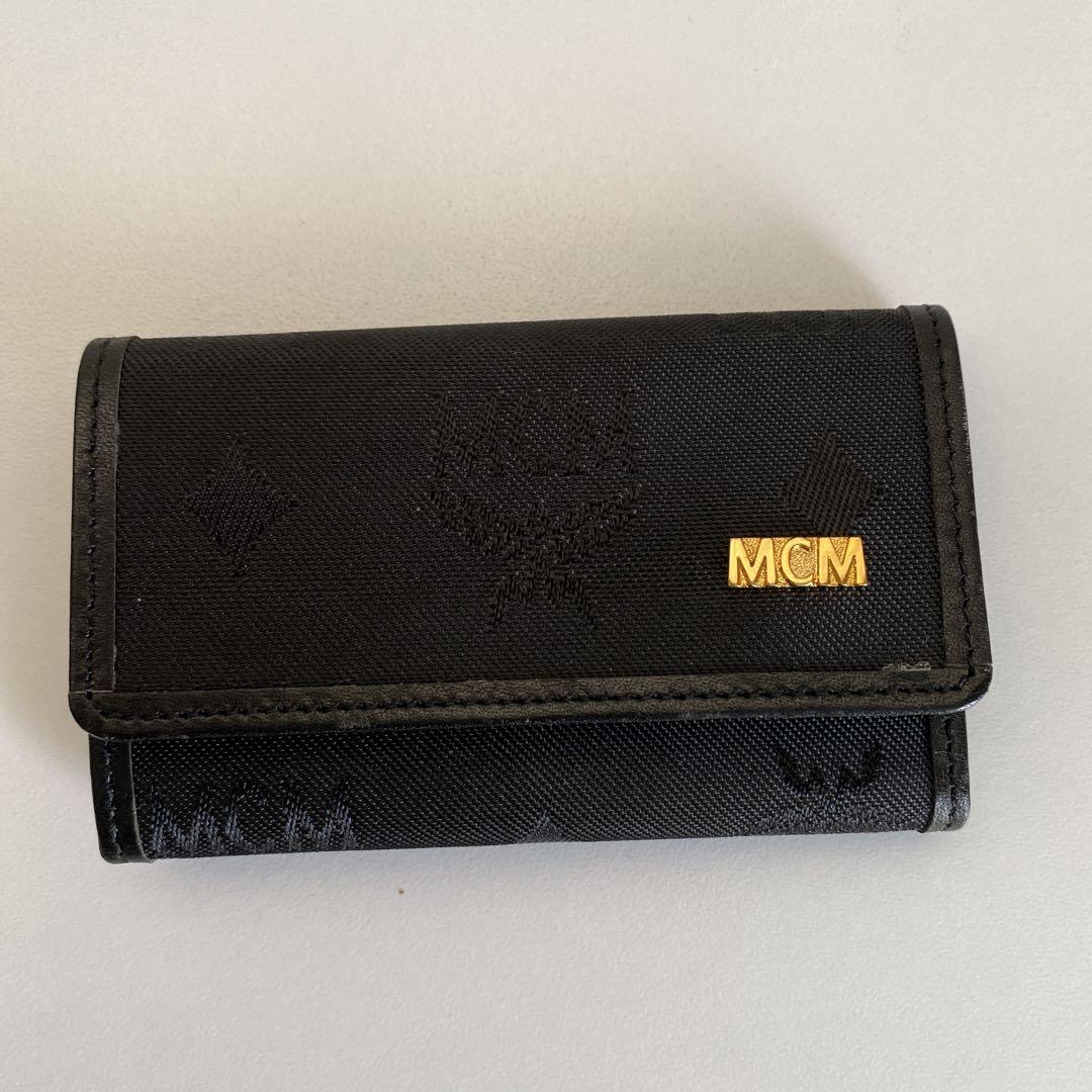 古典 MCM 小物送料 - エムシーエム キーケース ナイロン ブラック 小物