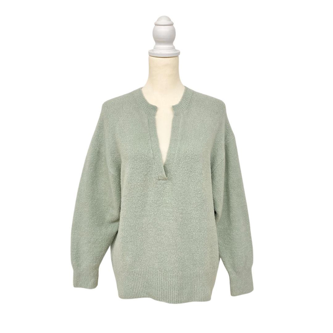 Green Label Relaxing パステルグリーン ニット・セーター L