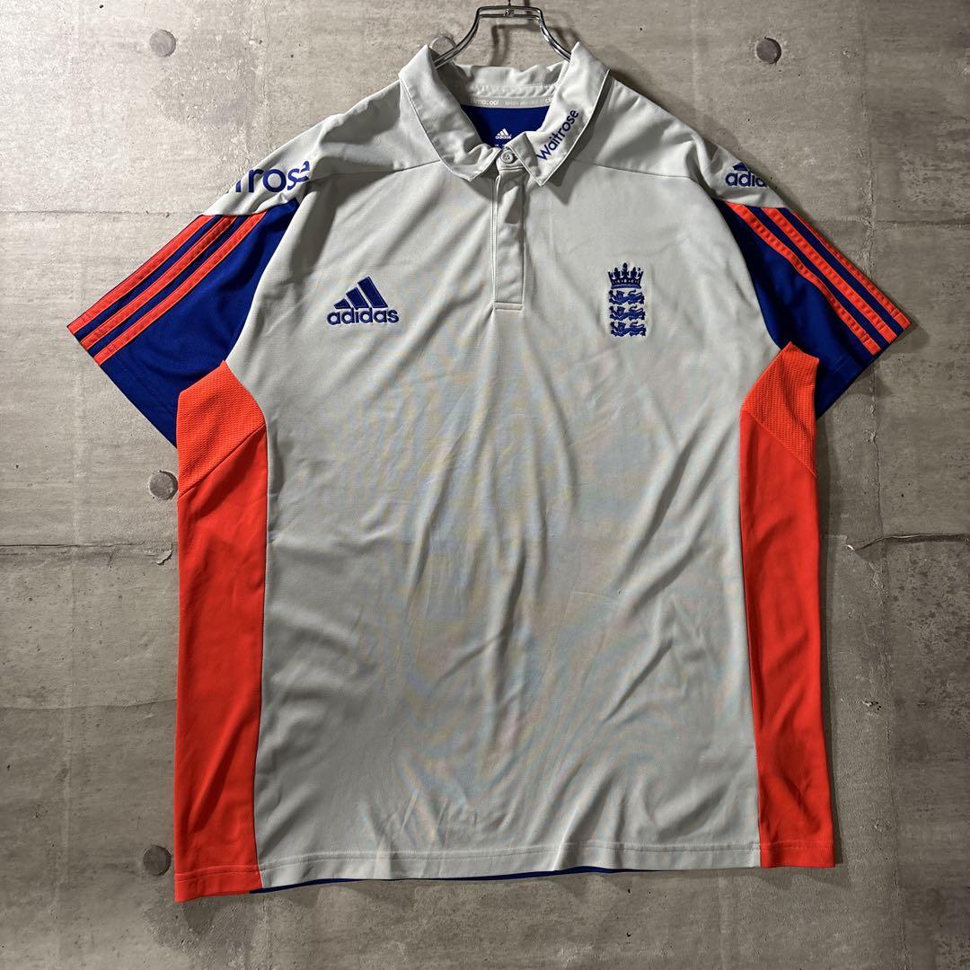 00s adidas England 代表　ポロシャツ サッカーシャツ