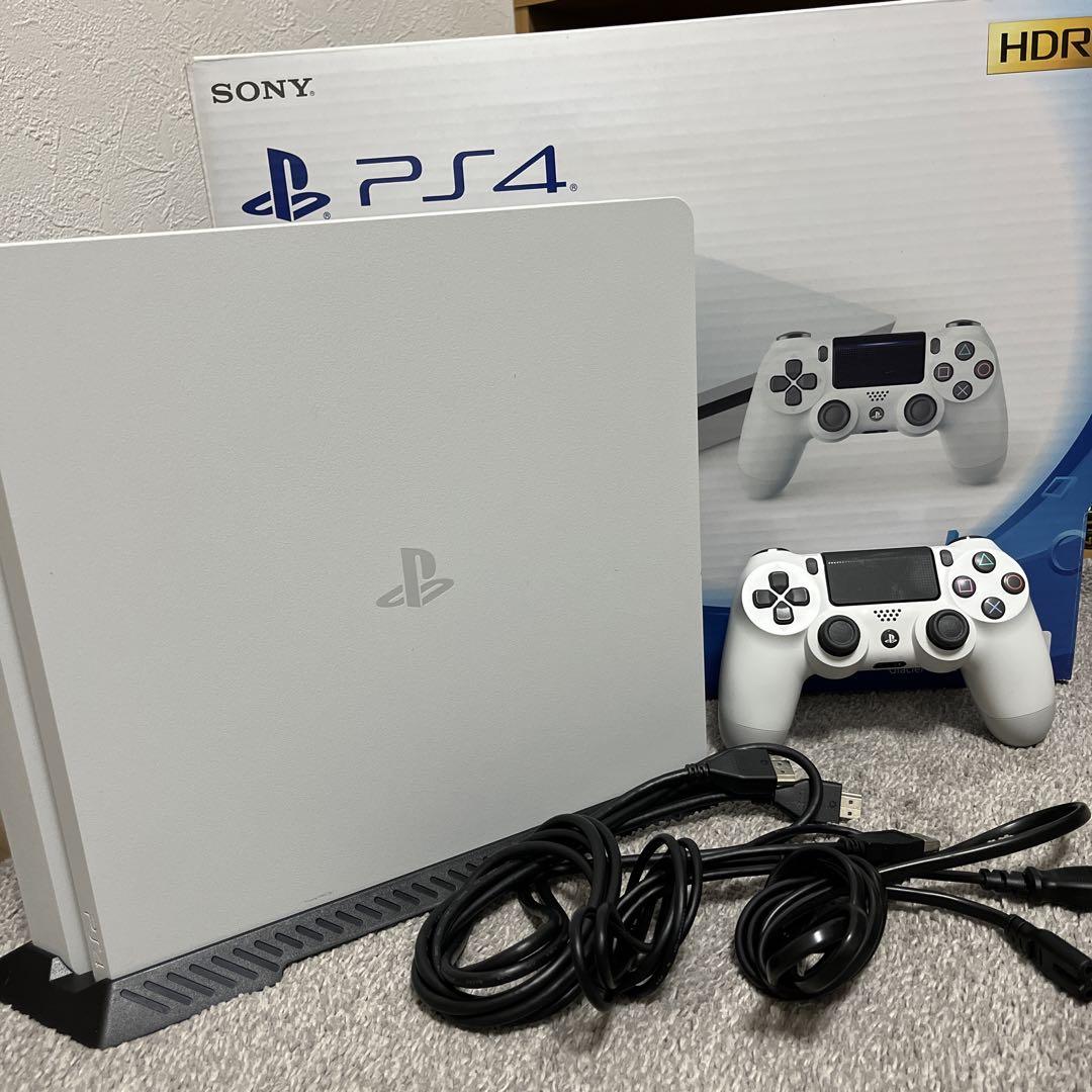 PlayStation4 グレイシャーホワイト　1TB 縦置きスタンド付き