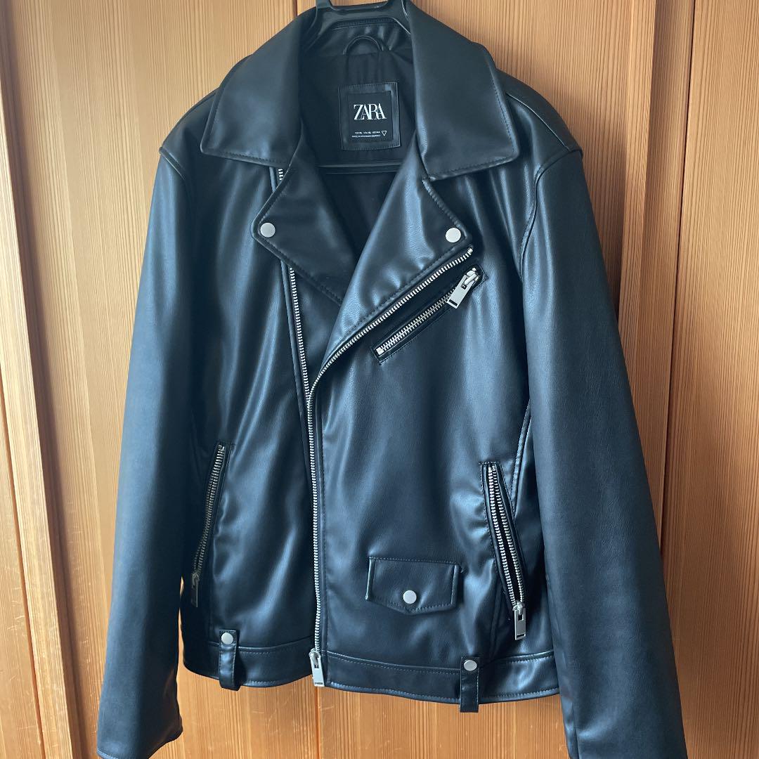 ZARA レザージャケット ダブルライダースジャケット 豪華 日本に ZARA リアルレザー フリンジ レザー ジャケット ブラウン レザージャケット