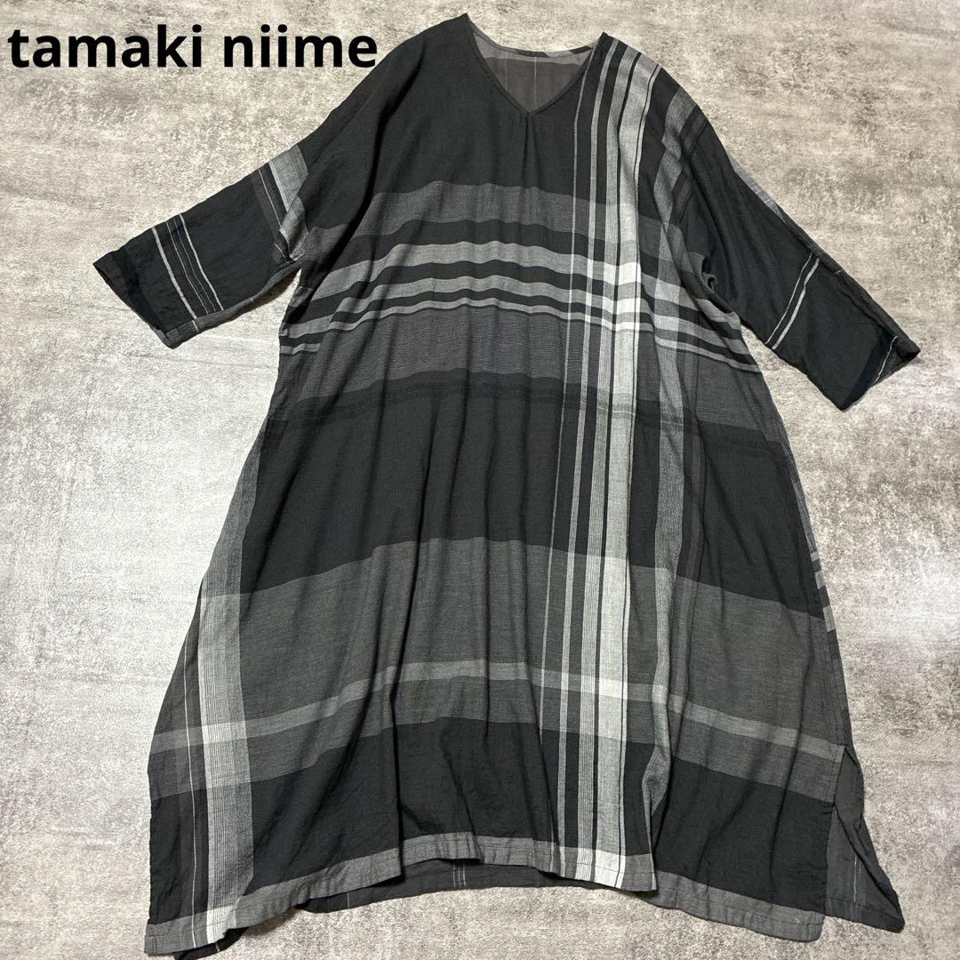 tamaki niime タマキニイメ fuwa T ALL Vネック