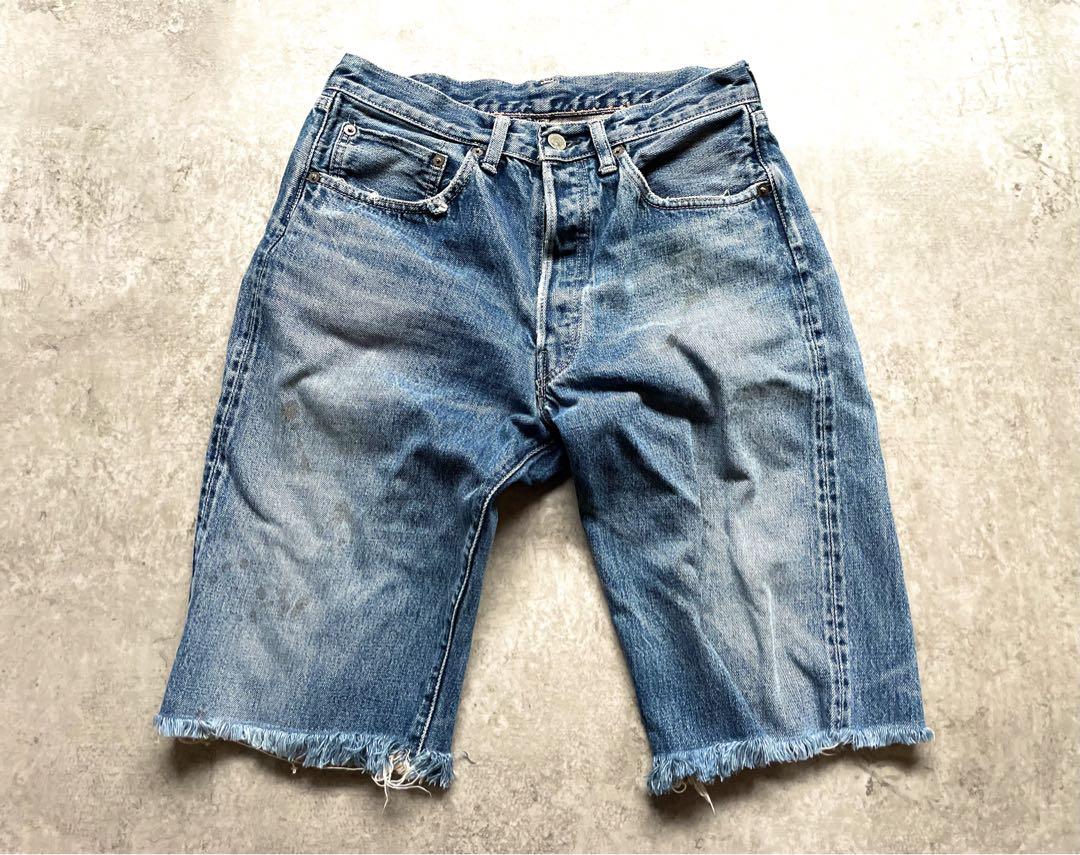 ボロ リーバイス 501xx カットオフ BIGE w32 ビンテージ 赤耳