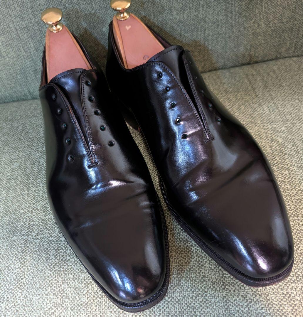 靴 CARMINA wholecut cordovan Black size8.5
