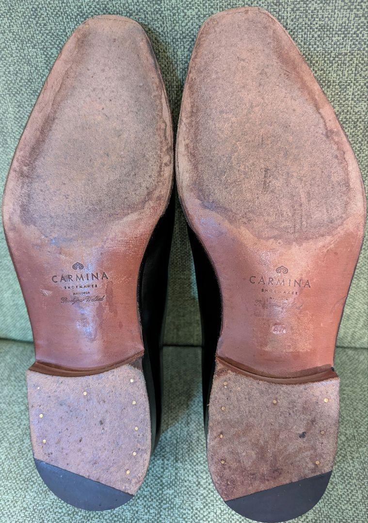 靴 CARMINA wholecut cordovan Black size8.5