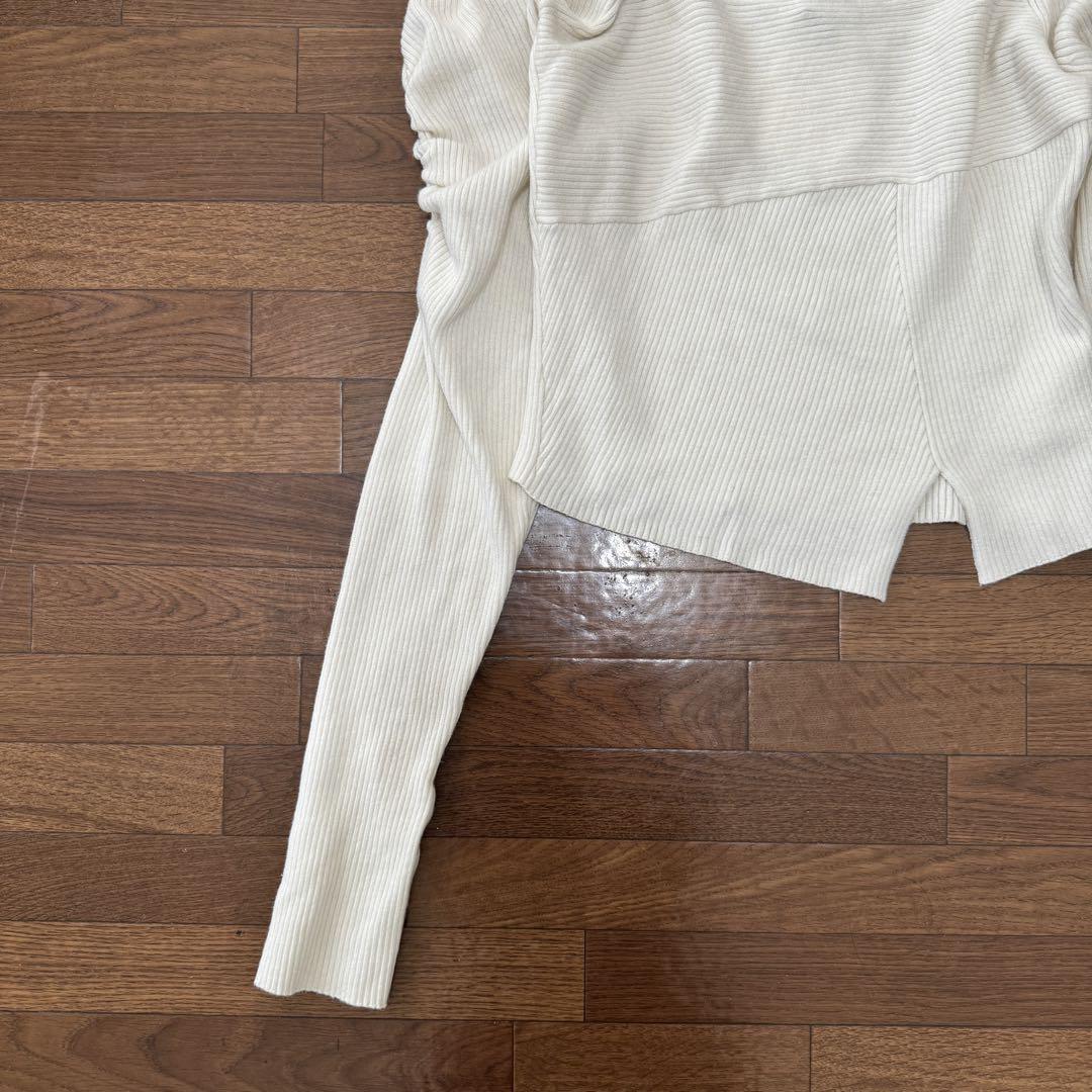 【Her lip to】ハーリップトゥ 2way Rib Slit Top