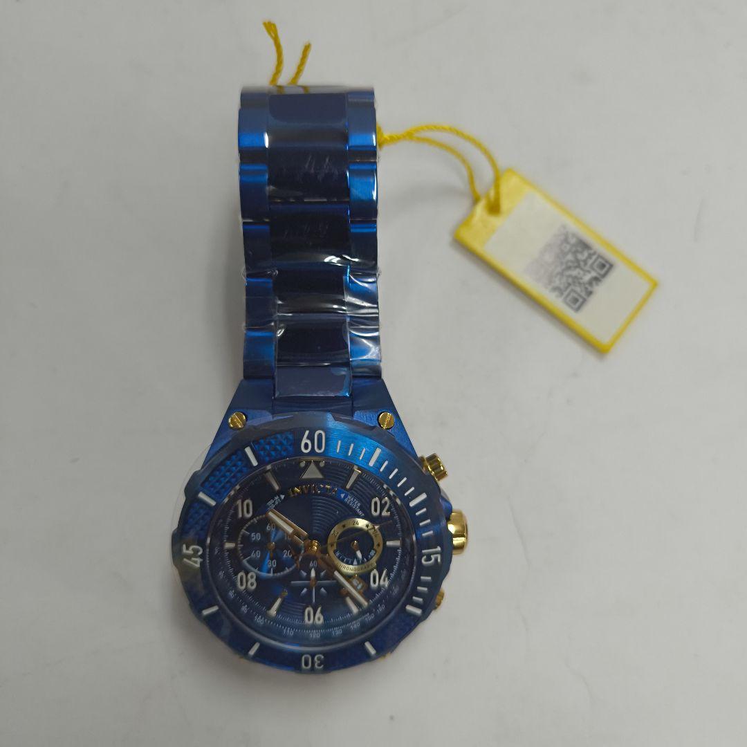 INVICTA 青 ステンレススチール 腕時計