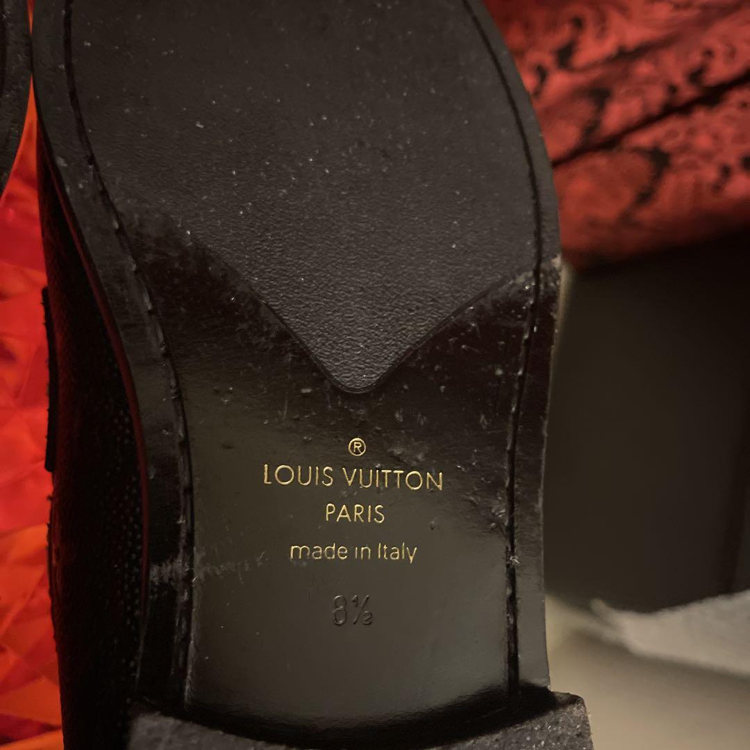 Louis Vuitton 黒 蛇皮 ローファー！8 1/2サイズ！