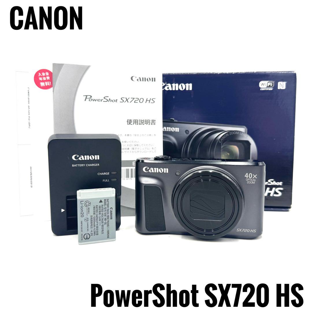 極美品】 Canon PowerShot SX720 HS ブラック 希少品