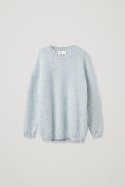 41%割引ホワイト系,XS(SS)優れた品質 モヘアブレンドオーバーサイズ 人気通販サイト エミリオプッチ サイドレース シルクリブニット ライトブルー 新品 ニット/セーター