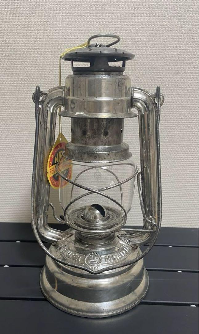 中古品　FEUER HAND オイルランタン276 錫メッキ