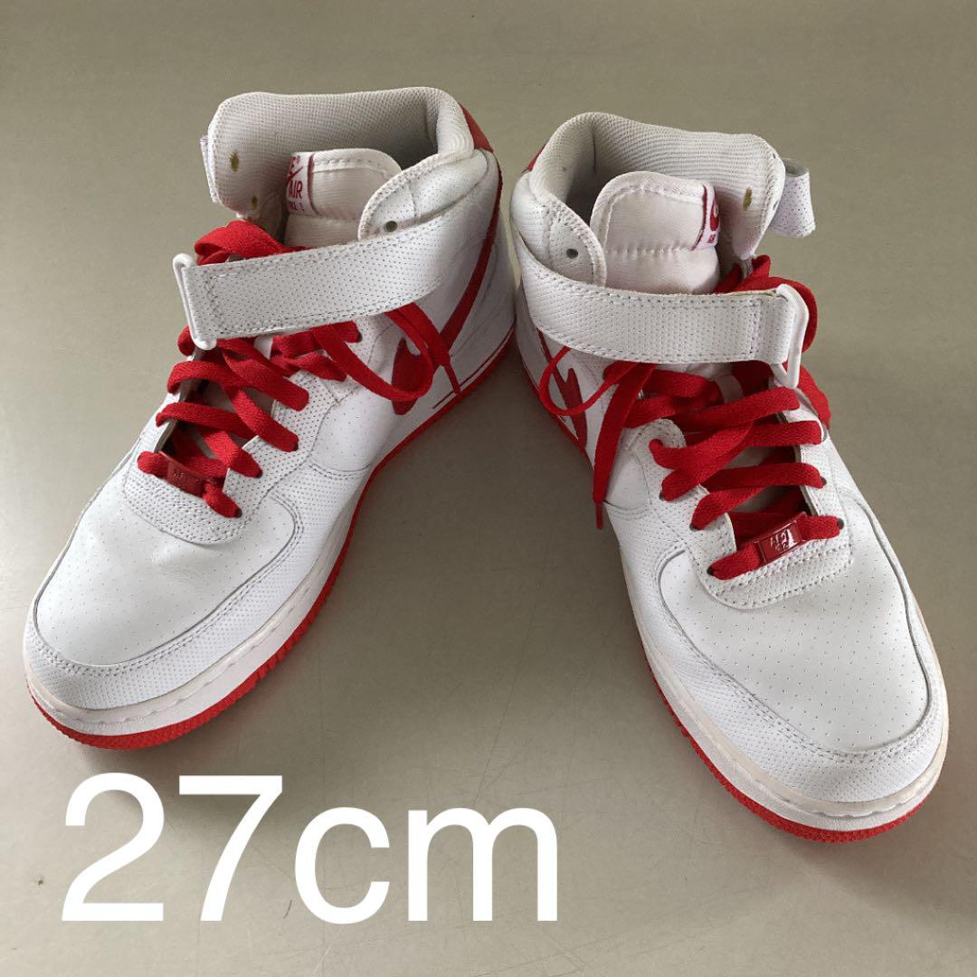 ホワイト系 27cm宅配 Nike ナイキ エアフォース1 Mid 白 赤 スニーカー メンズホワイト系27cm 9 699 Mason Bm ホワイト系 27cm宅配 Nike ナイキ エアフォース1 Mid 白 赤 スニーカー メンズホワイト系27cm 9 699 Mason Bm