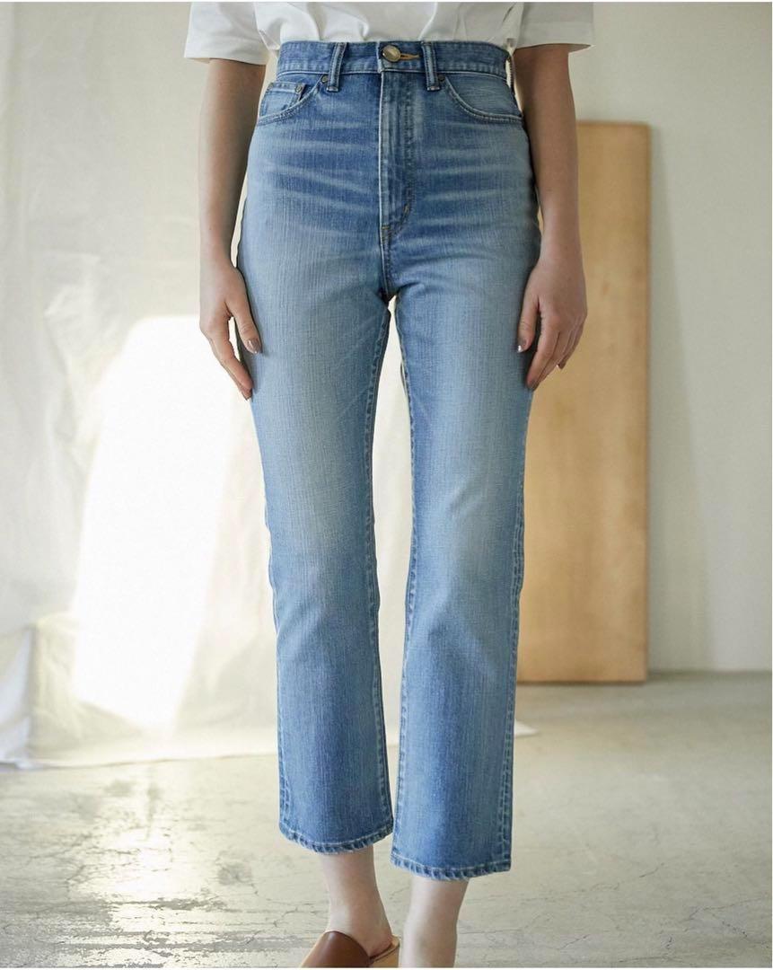 YANUK blkbyコラボ Slim Straight 25 ブルー