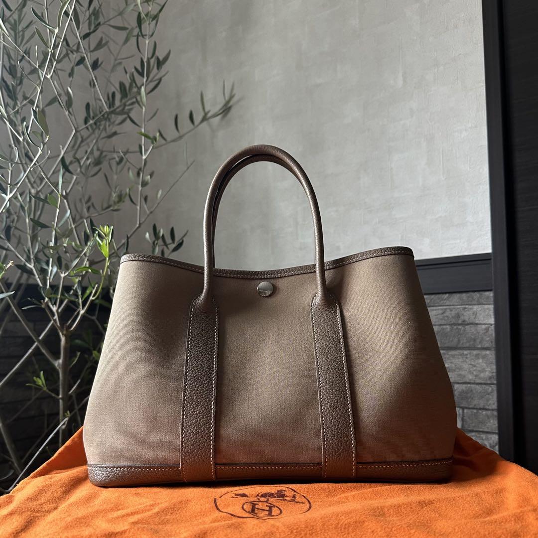HERMES ガーデンパーティ TPM エトゥープ ネゴンダ トワルオフィシェ