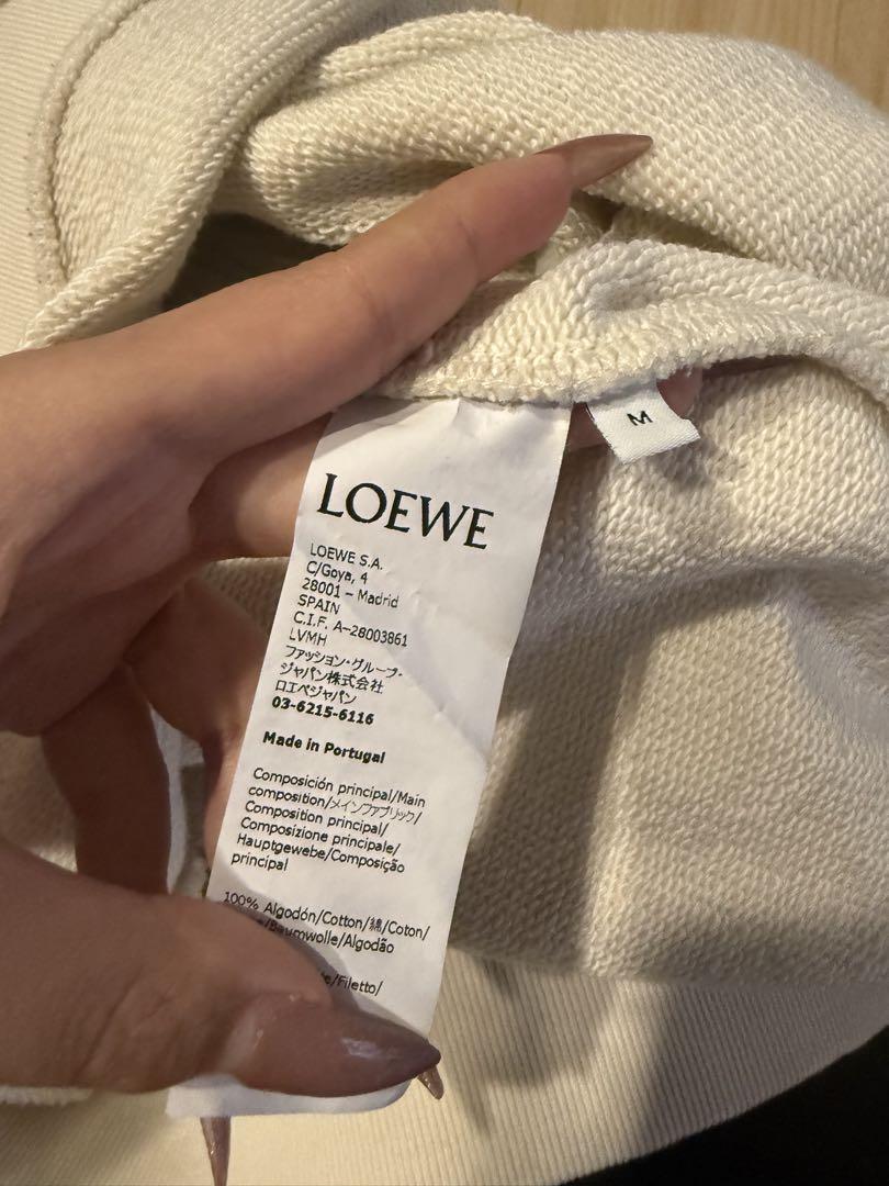 LOEWE 【レア】アナグラム刺繍ロゴ クルーネックスウェット【あんしん鑑定付】