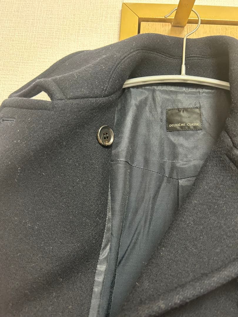 値下げ中!ドゥーズィエムクラス スタンドカラーダブルブレストコート ネイビー 値下げ中!ドゥーズィエムクラス スタンドカラーダブルブレストコート ネイビー