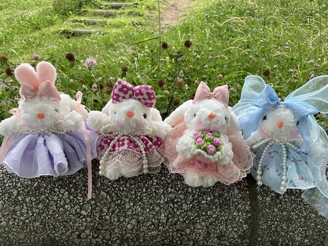 うさぎのぬいぐるみ4体セット