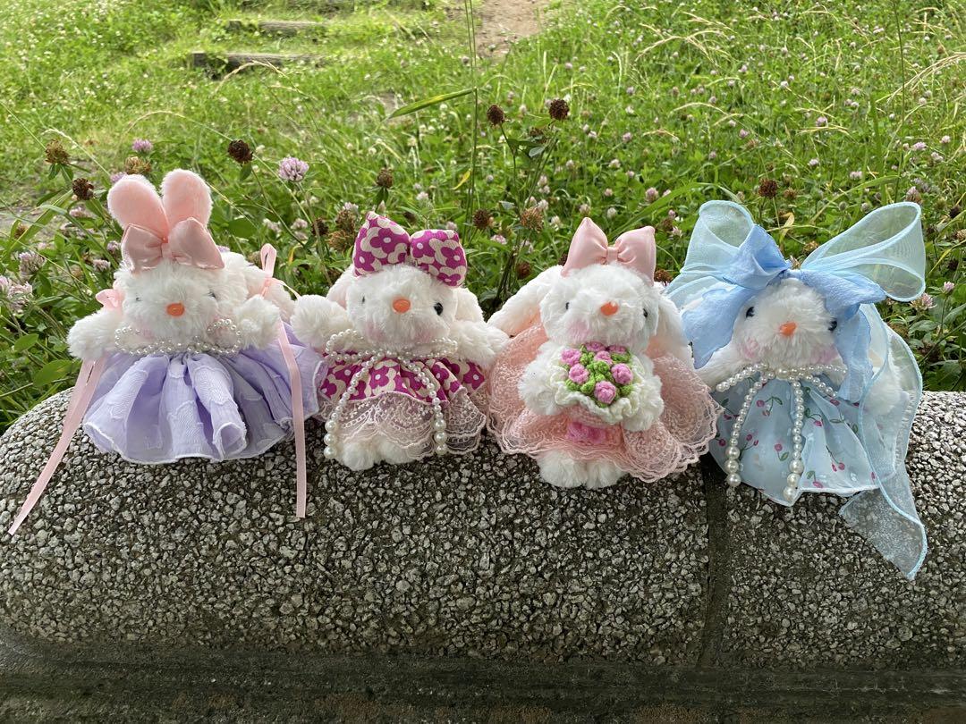 うさぎのぬいぐるみ4体セット