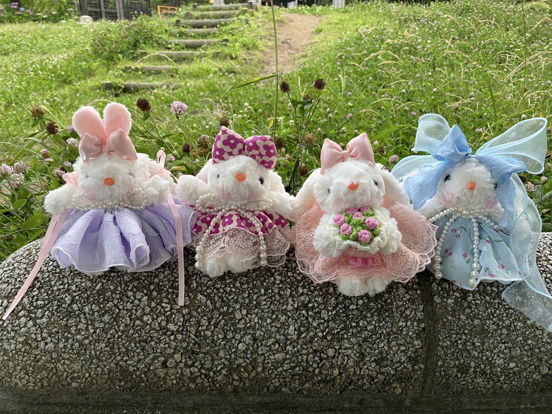 うさぎのぬいぐるみ4体セット