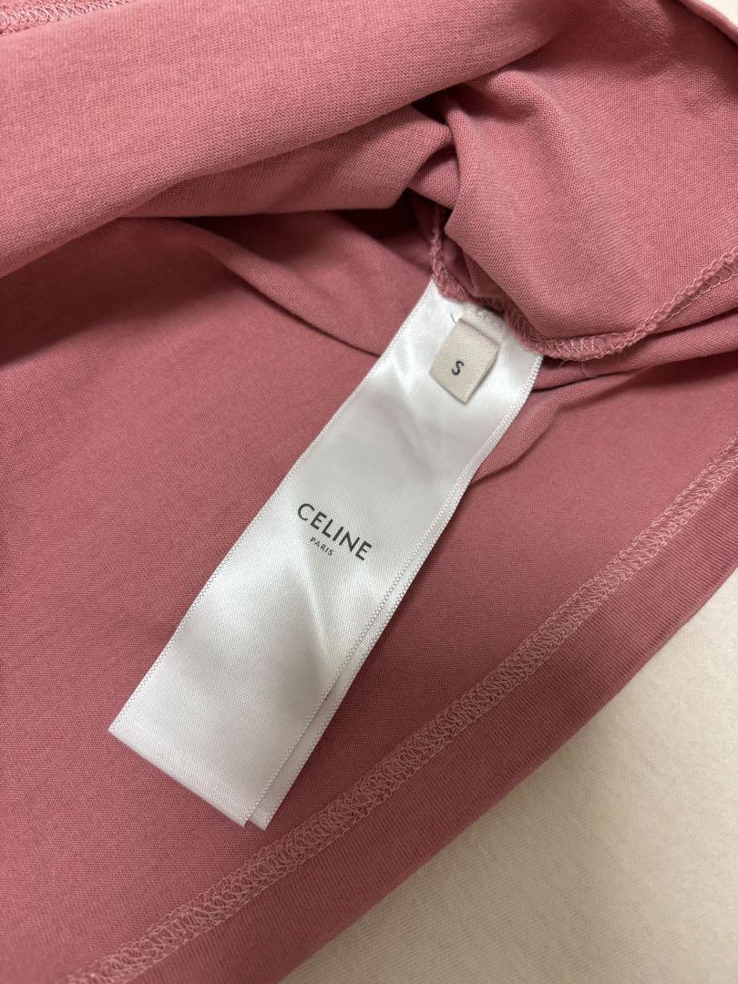 CELINE クロップドTシャツ ピンク