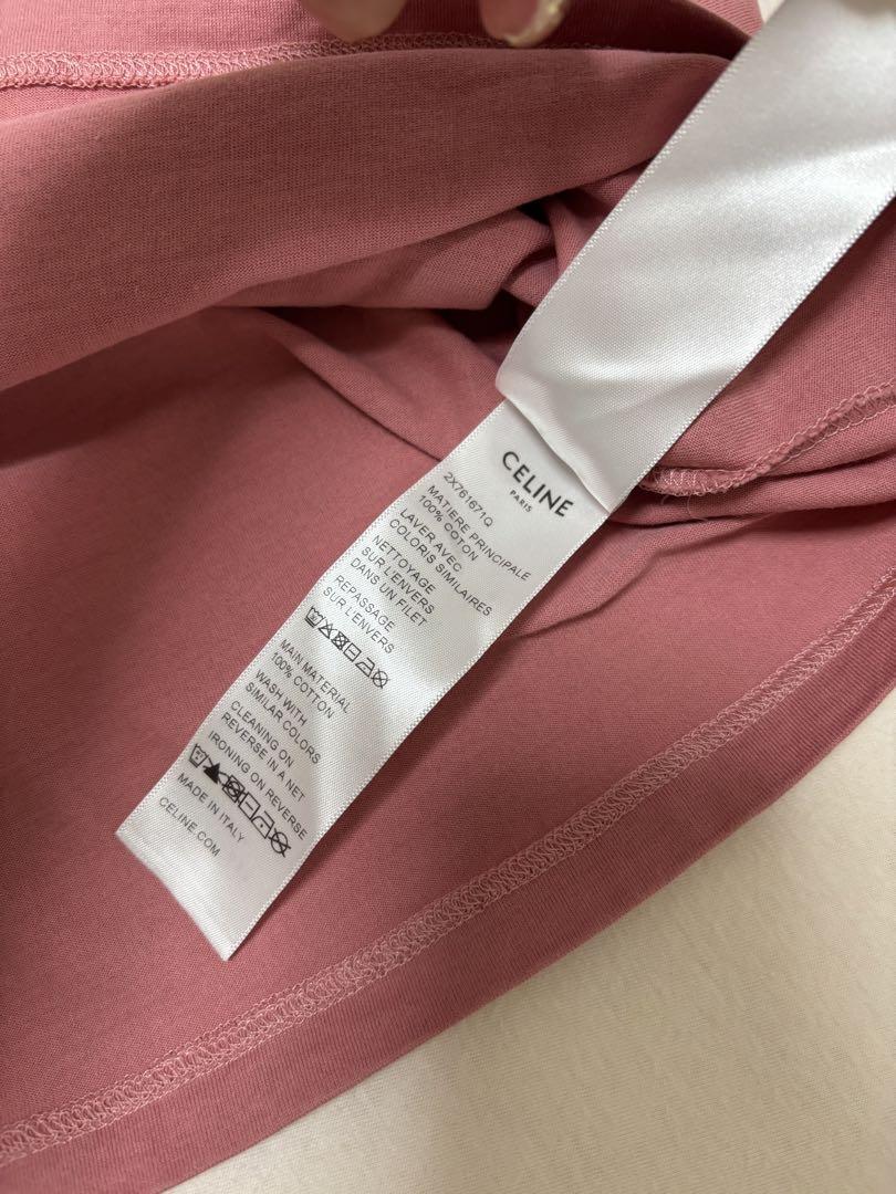 CELINE クロップドTシャツ ピンク
