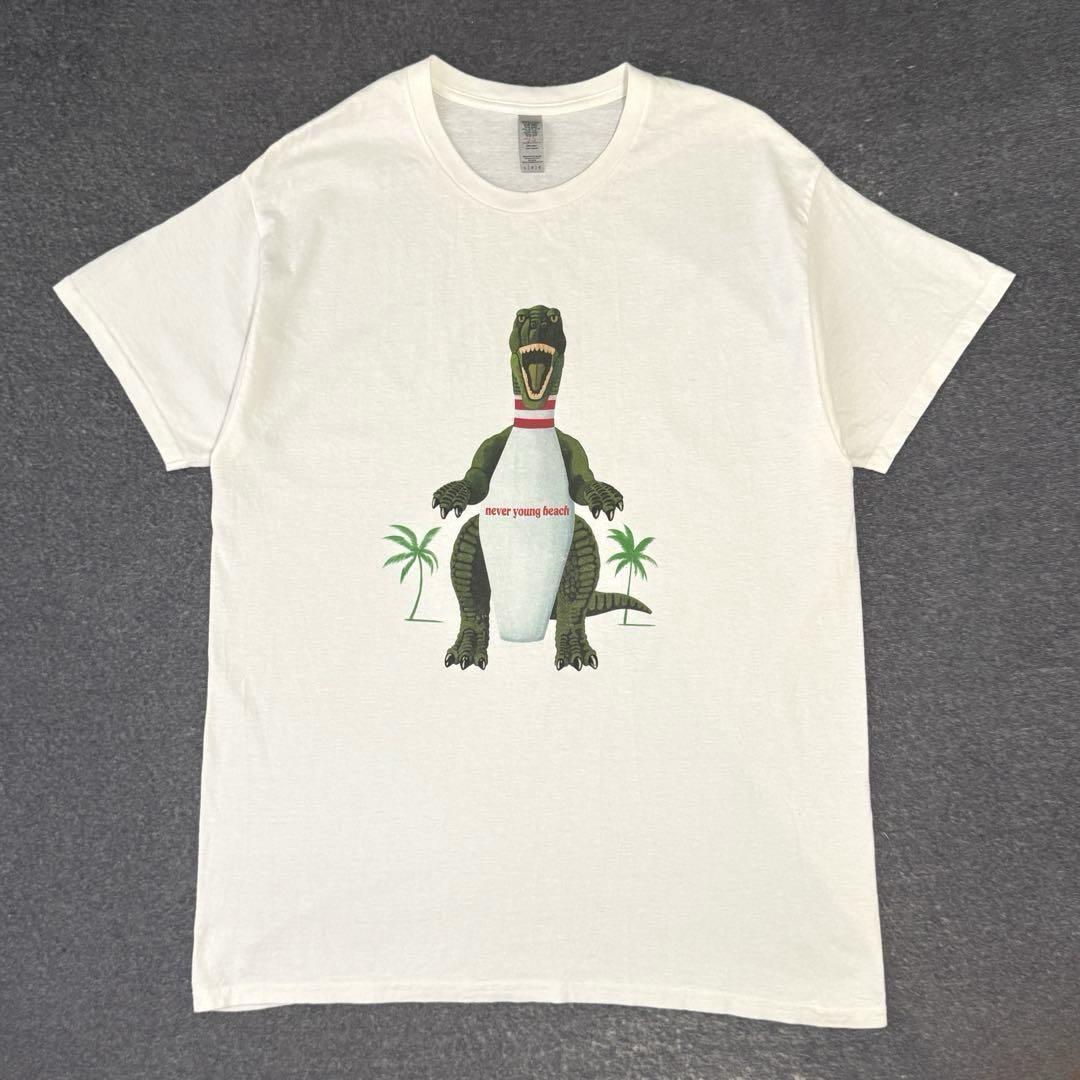 激レア never young beach ボーリングダイナソー Tシャツ
