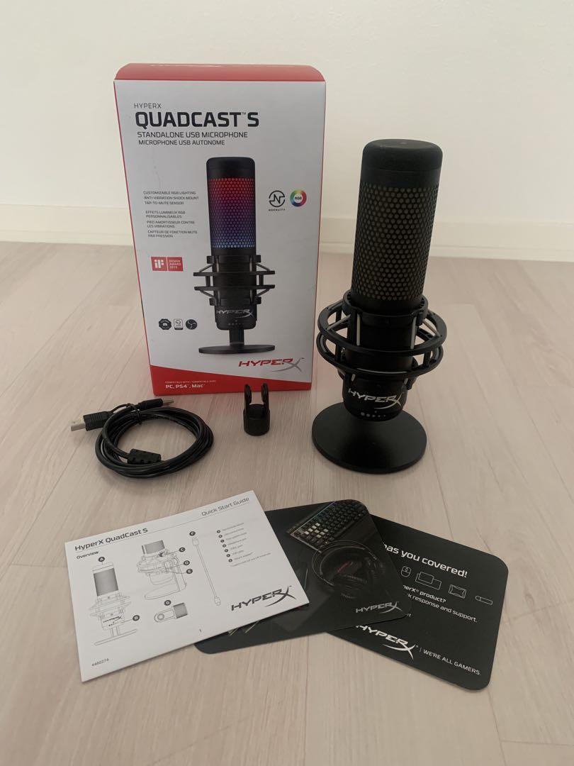 HYPERX QUADCAST S USBマイク 黒ブラック