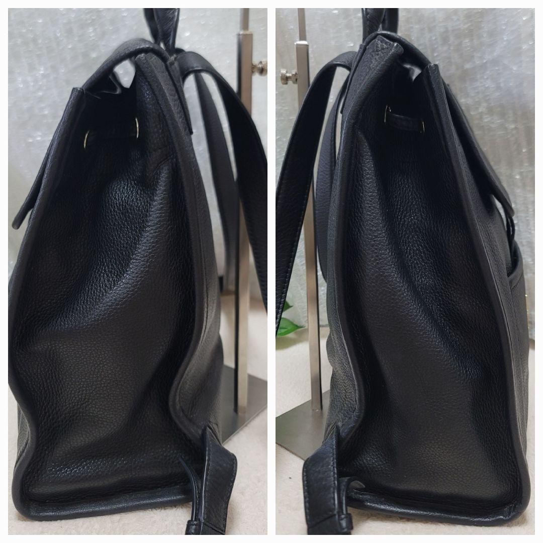 らん様 トリーバーチ ペブル オールレザーリュック バックパック ブラック