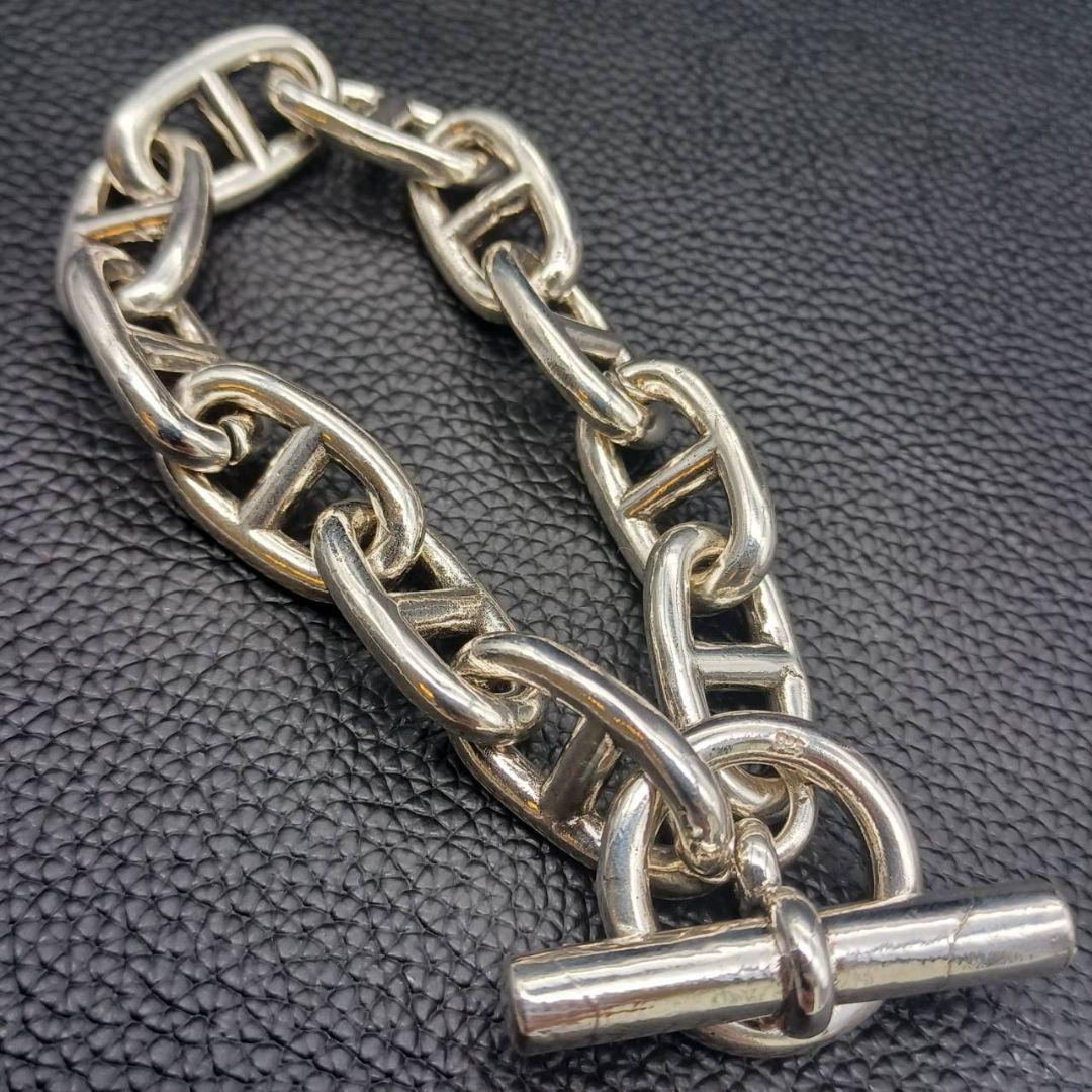 高質 新しいファッション - 【高級】 925 刻印 シルバーブレスレット アクセサリー