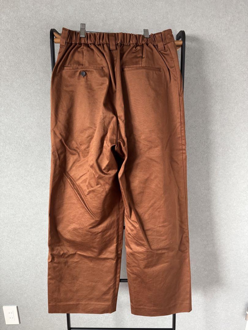 MAISON SPECIAL フィンクスコットン 1タックワイドパンツ