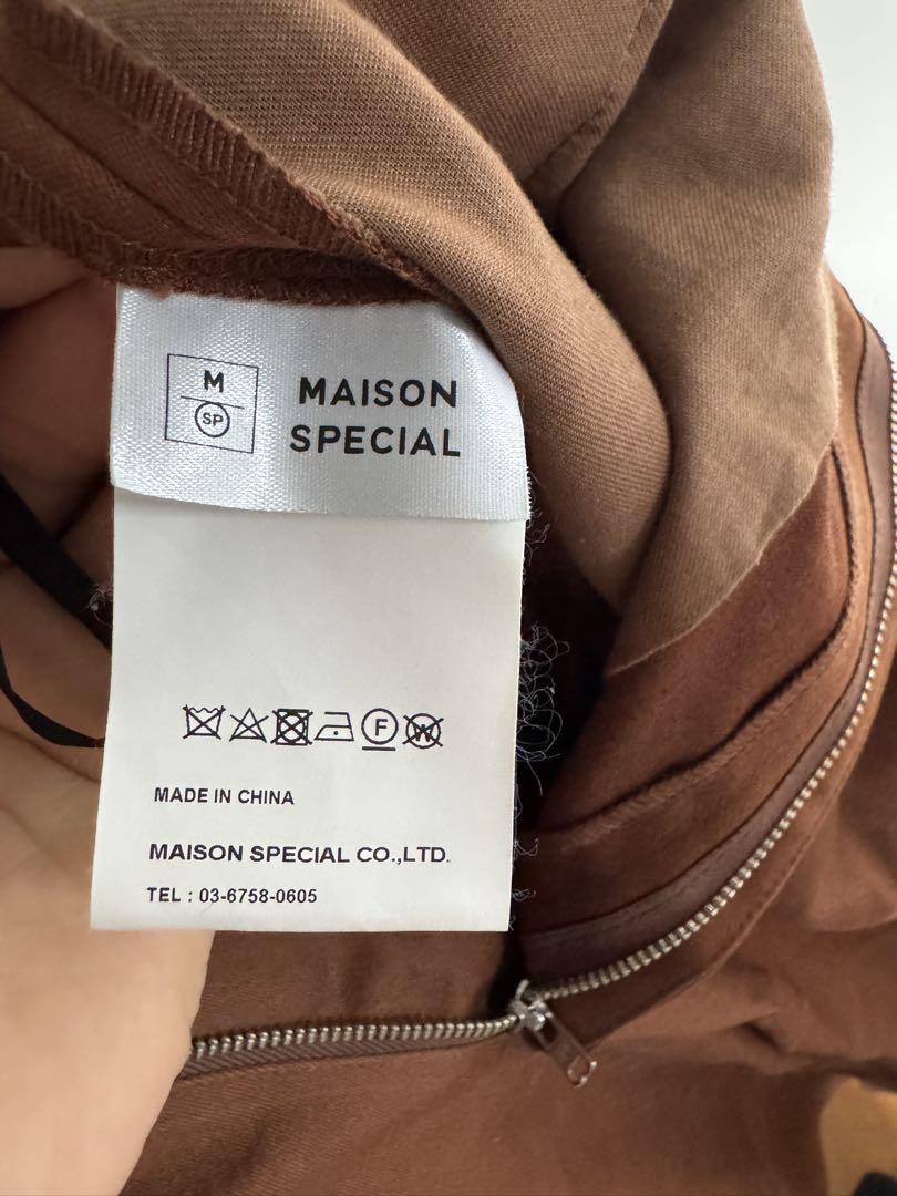 MAISON SPECIAL フィンクスコットン 1タックワイドパンツ