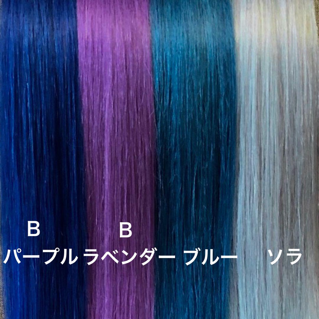 シールエクステ ロングストレート　メッシュカラー