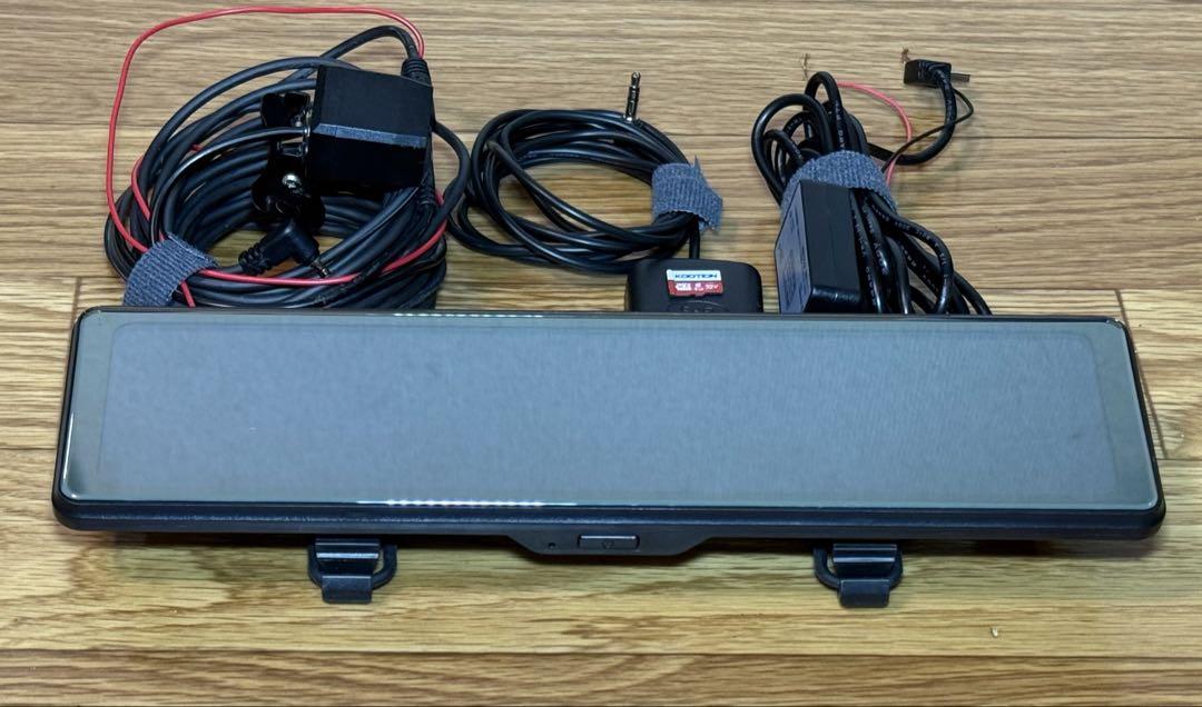 美品　ドライブレコーダー ミラー12型　４K GPS&駐車監視　SD32GB付