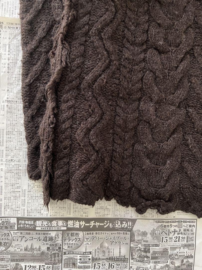 名作 03AW JUNYA WATANABE ハンド ウール デザイン ニット