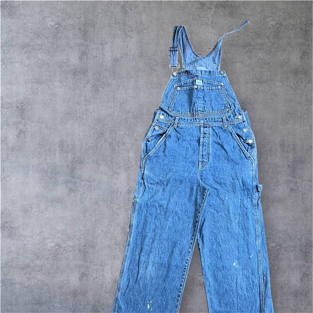 90s Calvin Klein Jeans オーバーオール デニムブルー