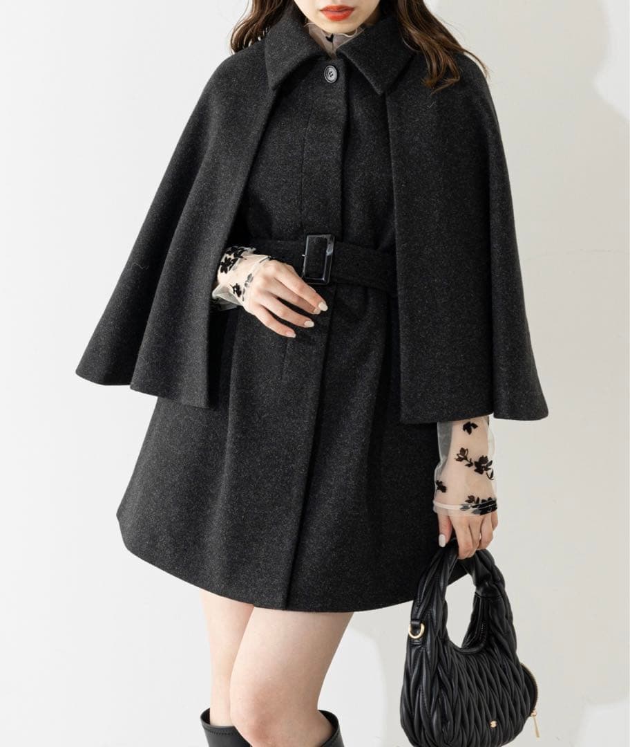 高評価のクリスマスプレゼント chico(チコ) 2way ポンチョ コート 完売