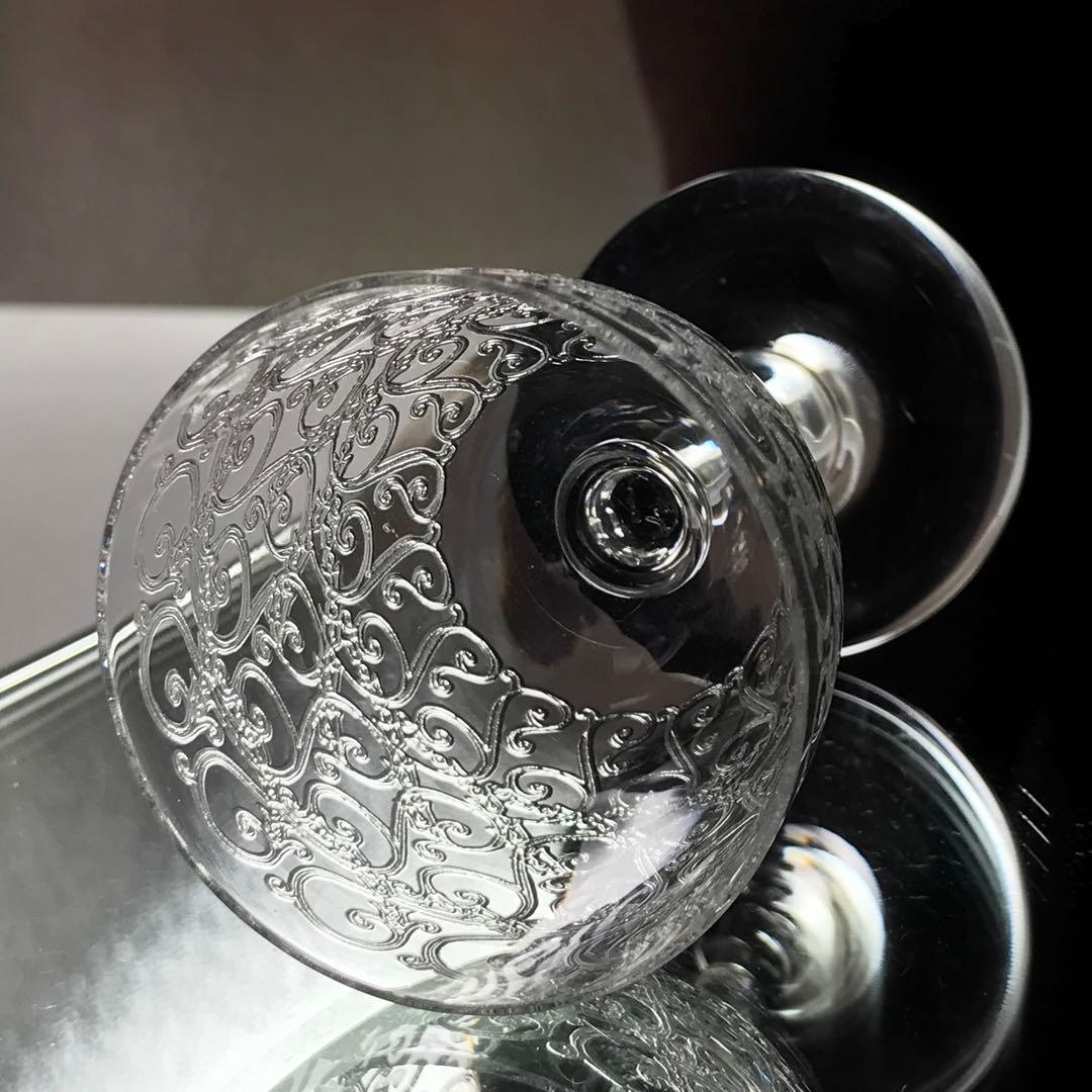 値引応談 美オールドバカラ BaccaratコンブールCombourgアペリティフグラスBACCARAT 安心で買い物ください。