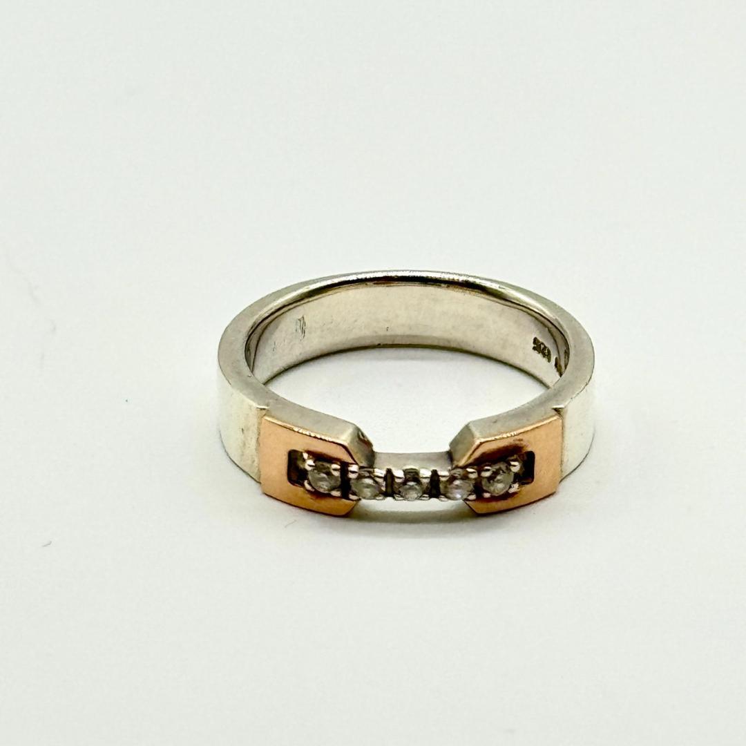 STAR JEWELRY スタージュエリー リング 指輪 K18 925 石付き