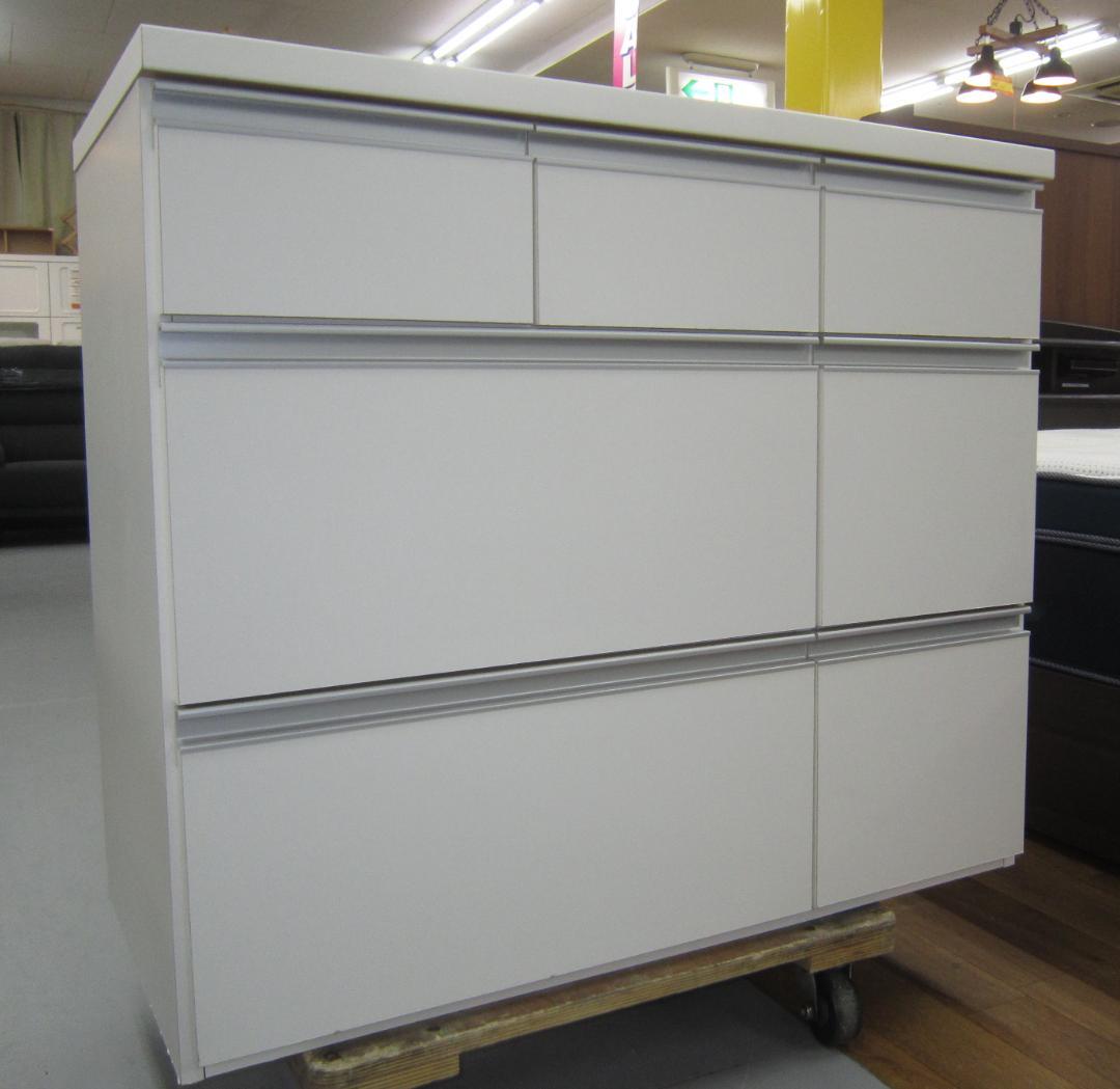 R227 名古屋近郊送料無料キッチンキャビネット2口コンセント付 幅88cm