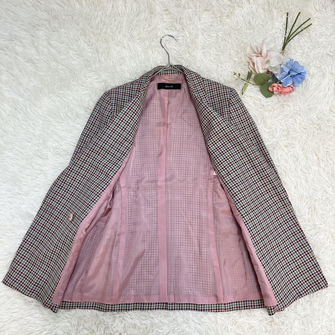 美品♡アルアバイル リオペルカラーチェックダブルジャケット S