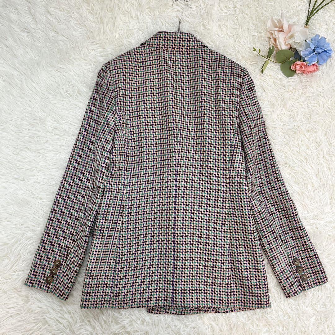 美品♡アルアバイル リオペルカラーチェックダブルジャケット S