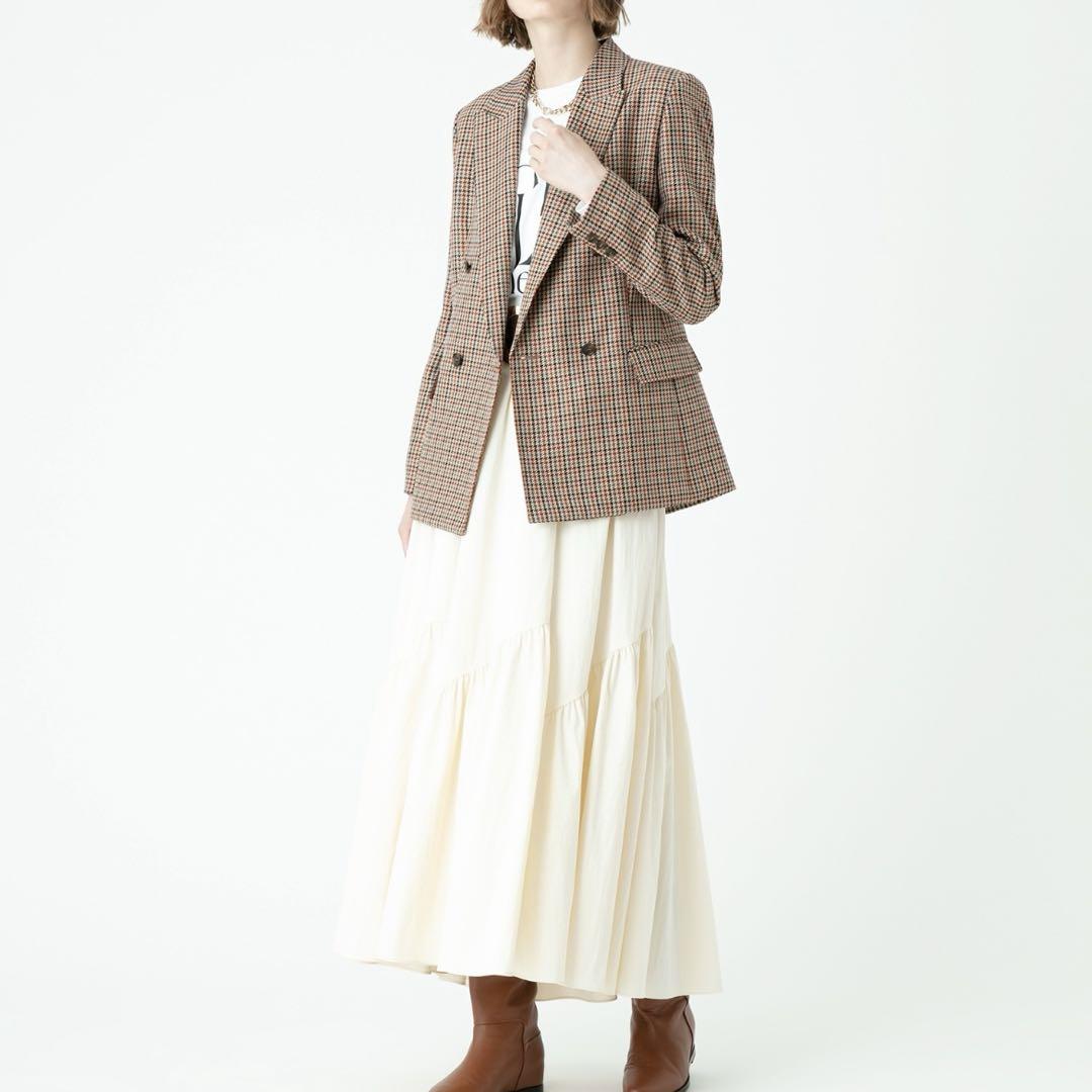 美品♡アルアバイル リオペルカラーチェックダブルジャケット S