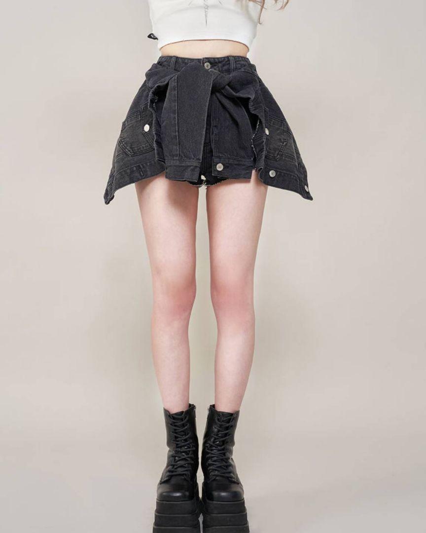 Darich ドッキングデザインデニムショートパンツ M 新品タグ付き
