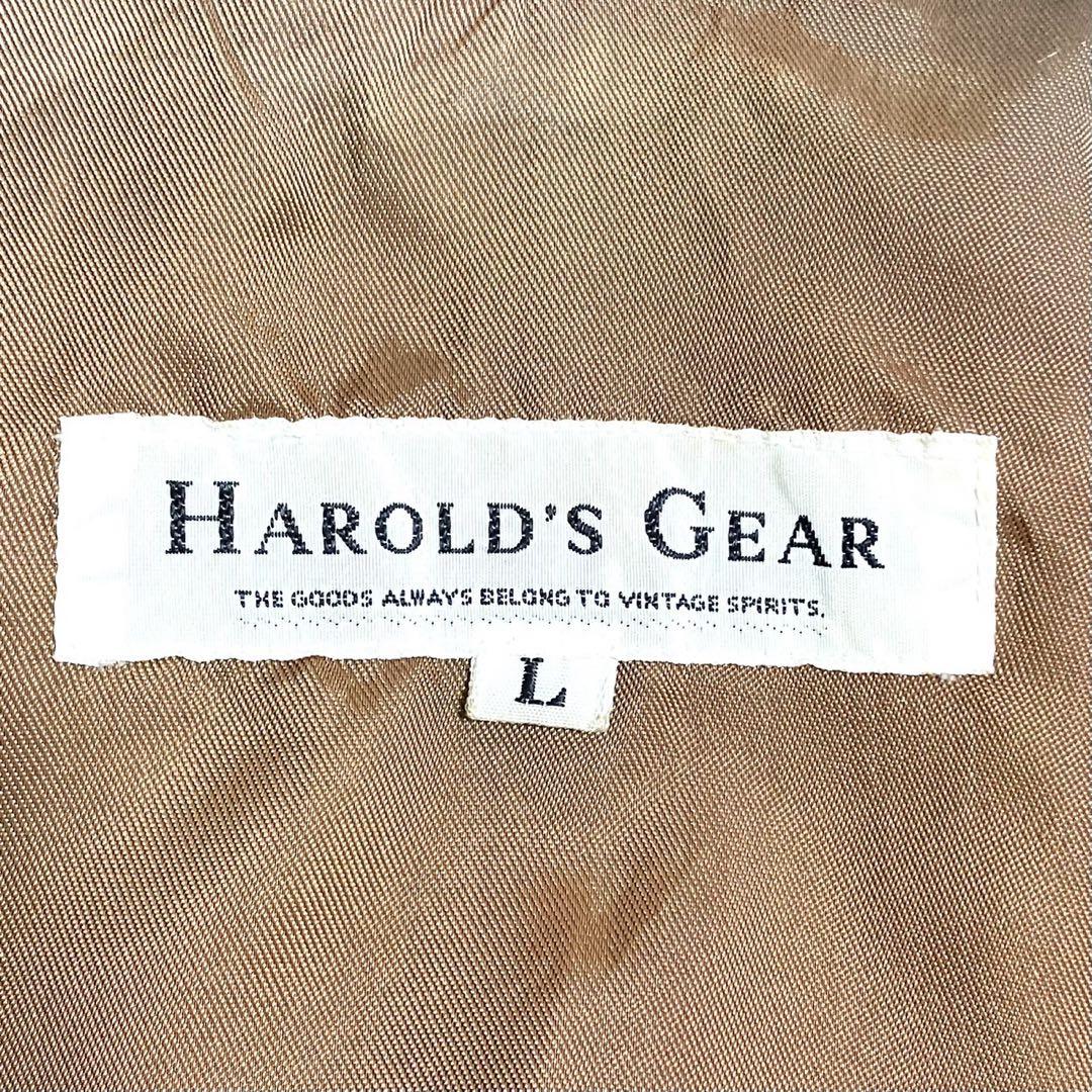 HAROLDS GEAR　レザージャケッ　シングルライダース　L ブラック