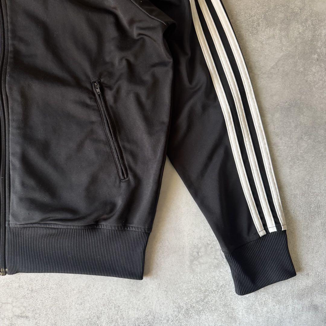adidas アディダス トラックジャケット Lサイズ 古着 ブラック