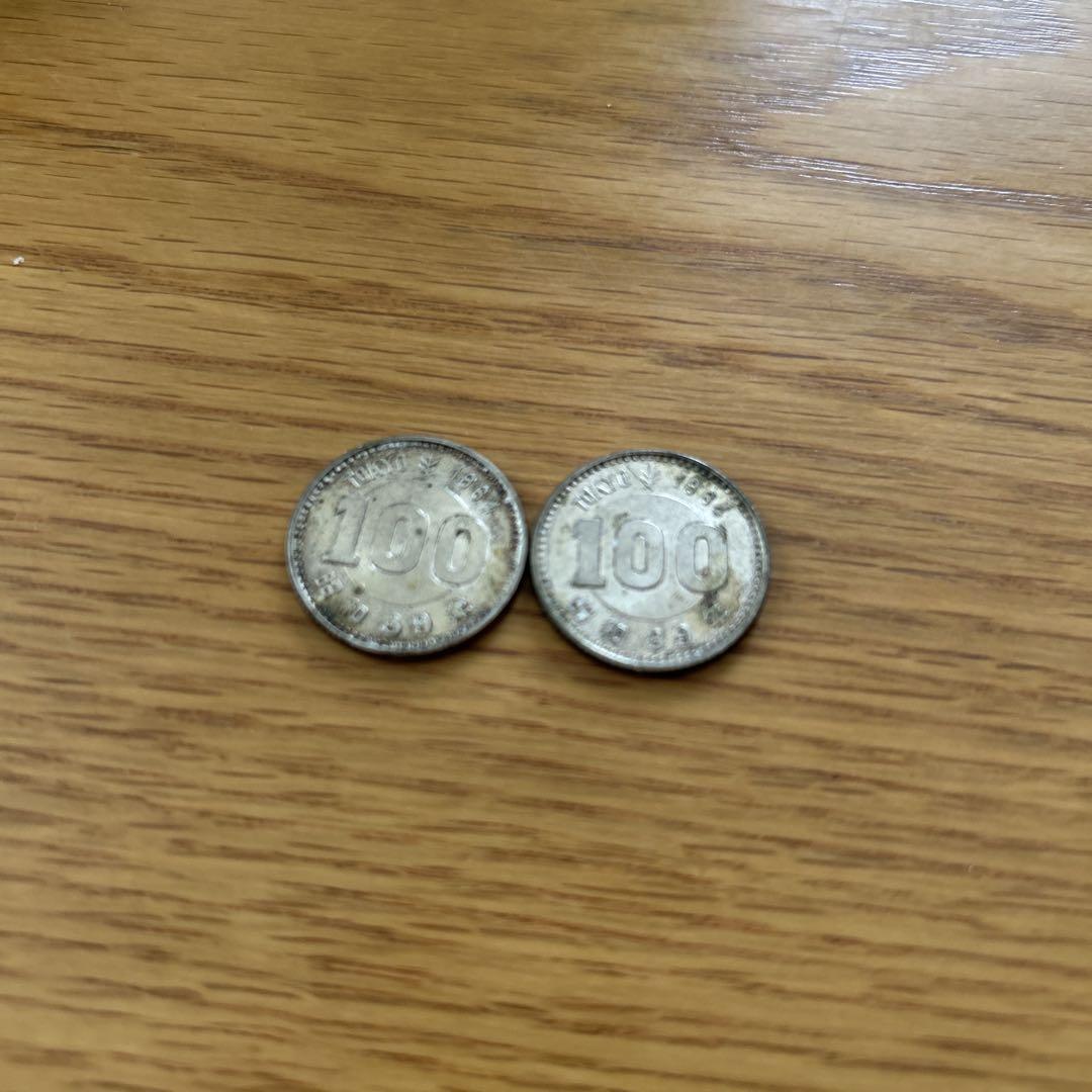 1964年東京オリンピック記念 プルーフ 1000円銀貨と100円銀貨 計