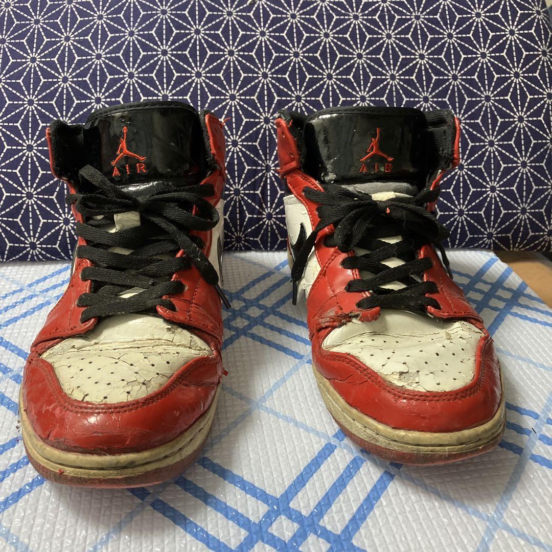 Nike Air Jordan バスケットボールシューズ 赤/白/黒 ハイカット Nike Air Jordan バスケットボールシューズ 赤/白/黒 ハイカット