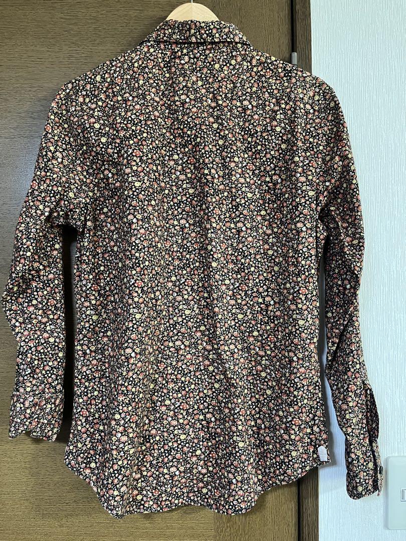 【未使用級】 PaulSmith 長袖 フローラルシャツ 花柄 パッチ付き L